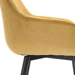 Cordstühle in Gold Gelb - Xaidon (2er Set)