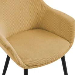 Cordstühle in Gold Gelb - Xaidon (2er Set)