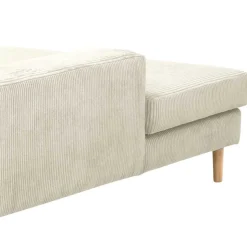 Couchecke in Cremeweiß Cordbezug - Zubella