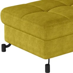 Couchhocker in Currygelb Stoffbezug - Tobrina