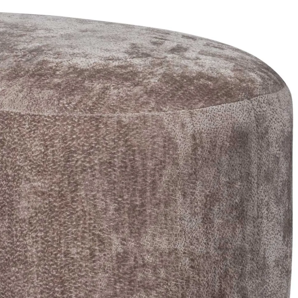 Couchhocker in Taupe Chenille - Fridelia