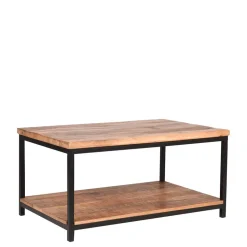 Couchtisch mit Ablageboden aus Massivholz - Jeen