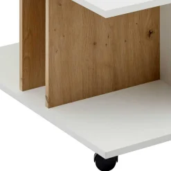 Couchtisch mit Ablagen auf Rollen - Hurada