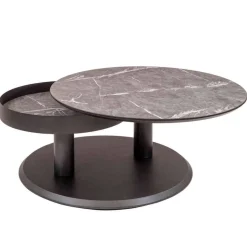 Couchtisch mit zwei Platten verdrehbar - Lachea