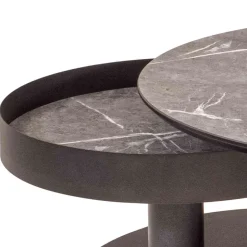 Couchtisch mit zwei Platten verdrehbar - Lachea