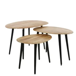 Couchtisch Trio aus Akazie - Quierly (dreiteilig)