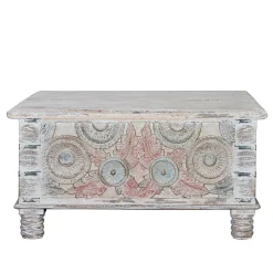 Couchtisch Truhe in White Wash - Pescara