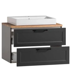 Country Chic Waschplatz und Unterschrank Set - Novelya (dreiteilig)