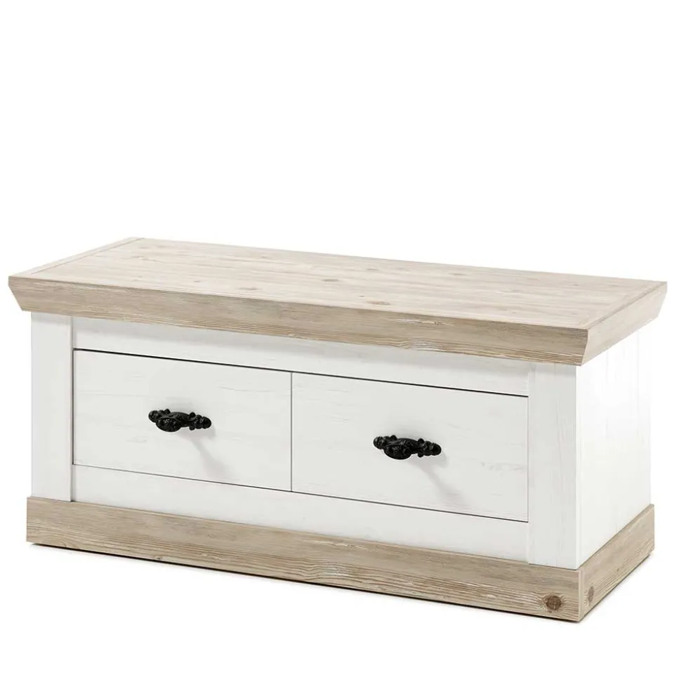 Country Flurbank mit 2 Schubladen - Nedita