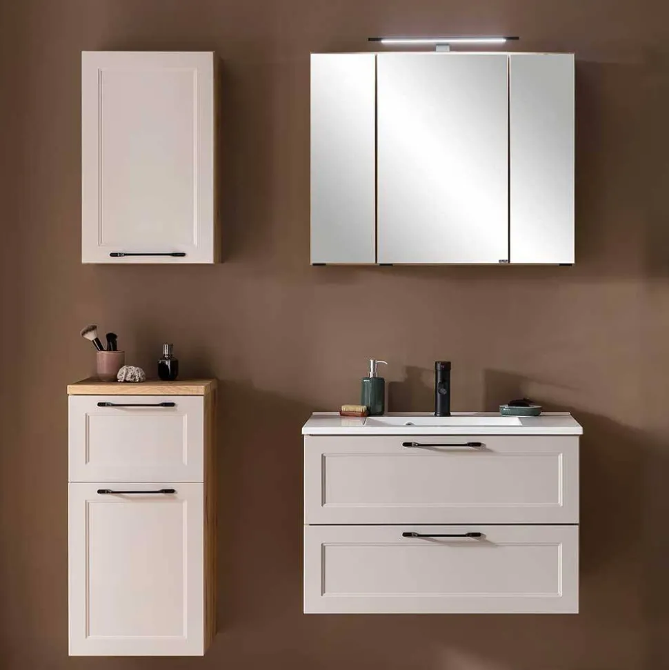 Country Style Badezimmermöbel Set - Trioto (vierteilig)