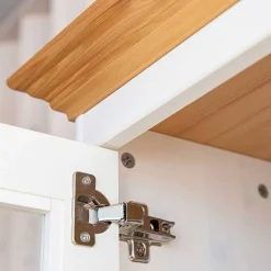 Country Style Highboard in Weiß & Kiefer Natur - Vitablo