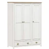 Country Style Kleiderschrank mit 2 Schubladen - Abelkav