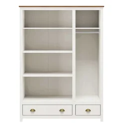 Country Style Kleiderschrank mit 2 Schubladen - Abelkav