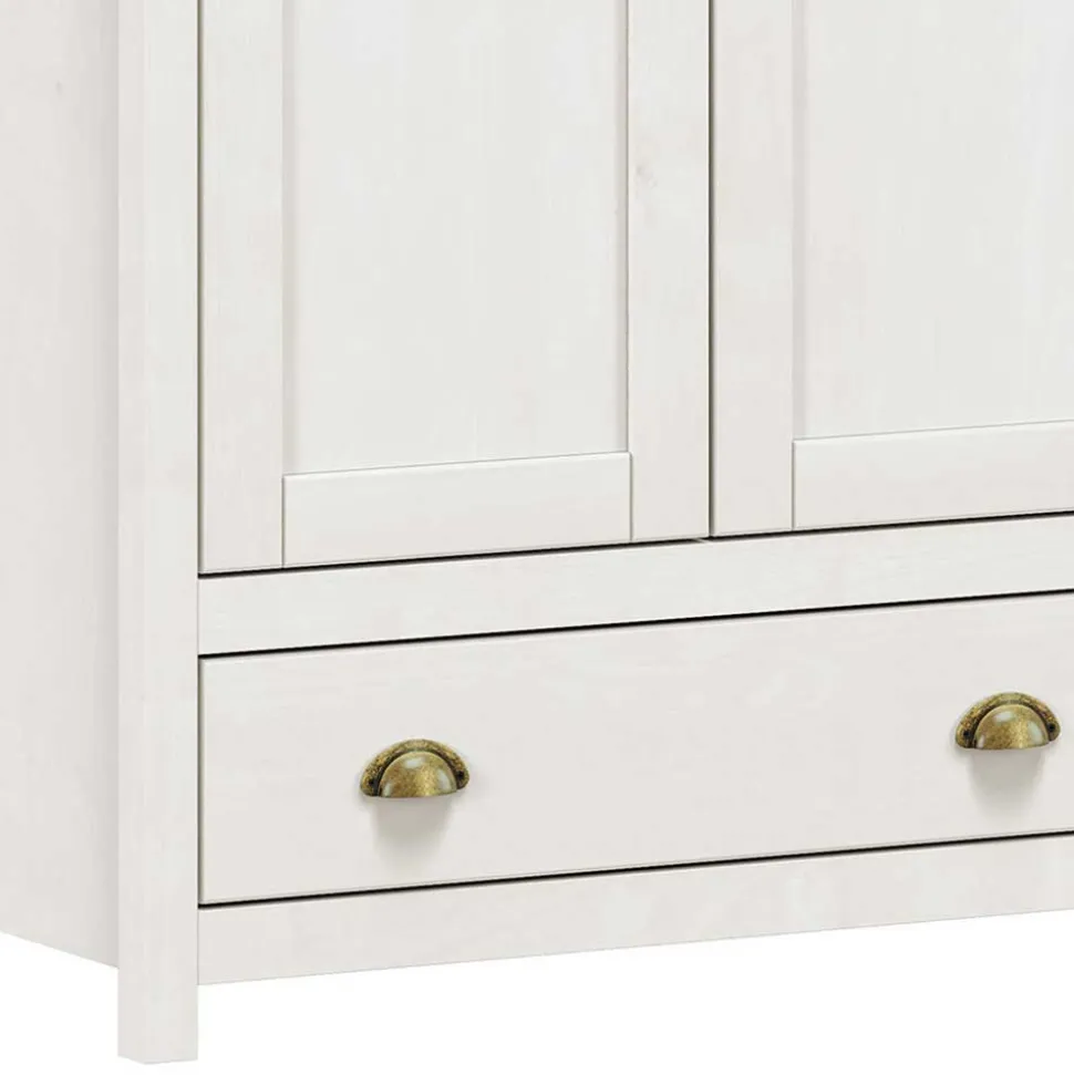 Country Style Kleiderschrank mit 2 Schubladen - Abelkav