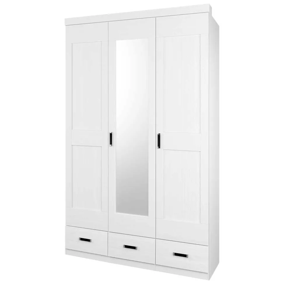 Country Style Schrank in Pinie Weiß - Imtreba I