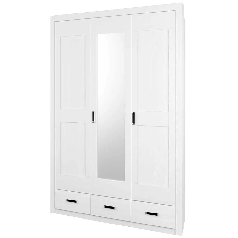 Country Style Schrank in Pinie Weiß - Imtreba I