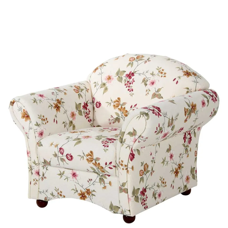 Country Style Sessel mit Blumen Muster - Cosima