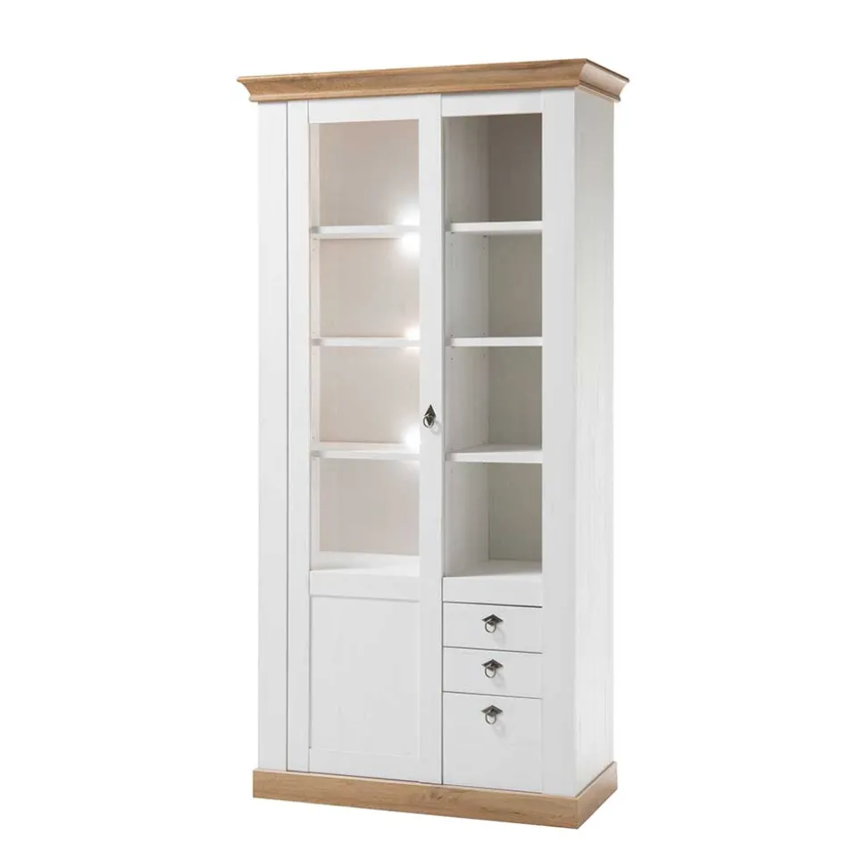 Country Style Vitrinenschrank zweifarbig - Diatara
