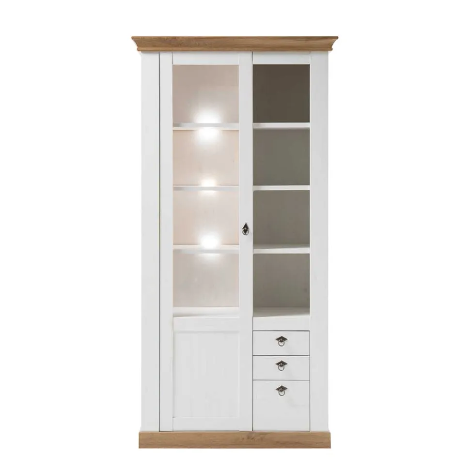 Country Style Vitrinenschrank zweifarbig - Diatara