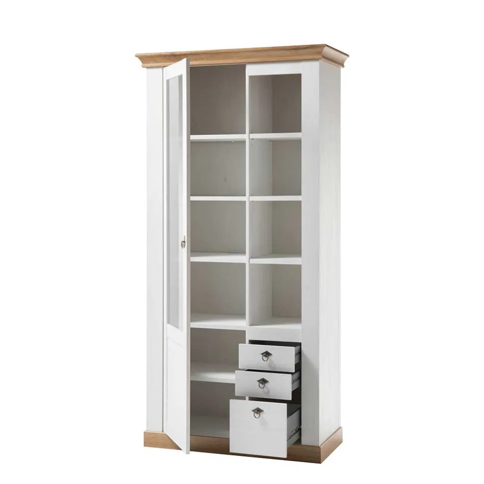 Country Style Vitrinenschrank zweifarbig - Diatara