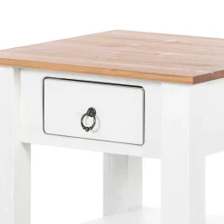 Country Wohnzimmertisch in Weiß & Honigfarben - Xaidon