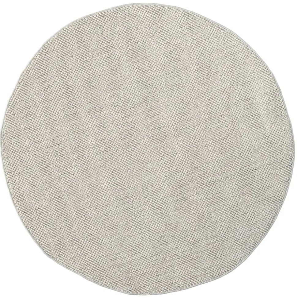 Cremeweißer Teppich in Rund 120 cm - Rema