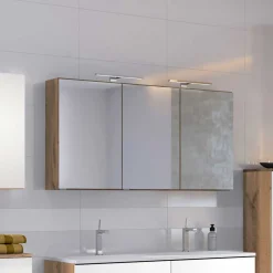 3D Spiegelschrank fürs Bad in Dekor Wildeiche - Athrin