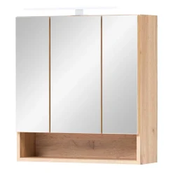 3D Spiegelschrank in Wildeiche Nachbildung - Tofias