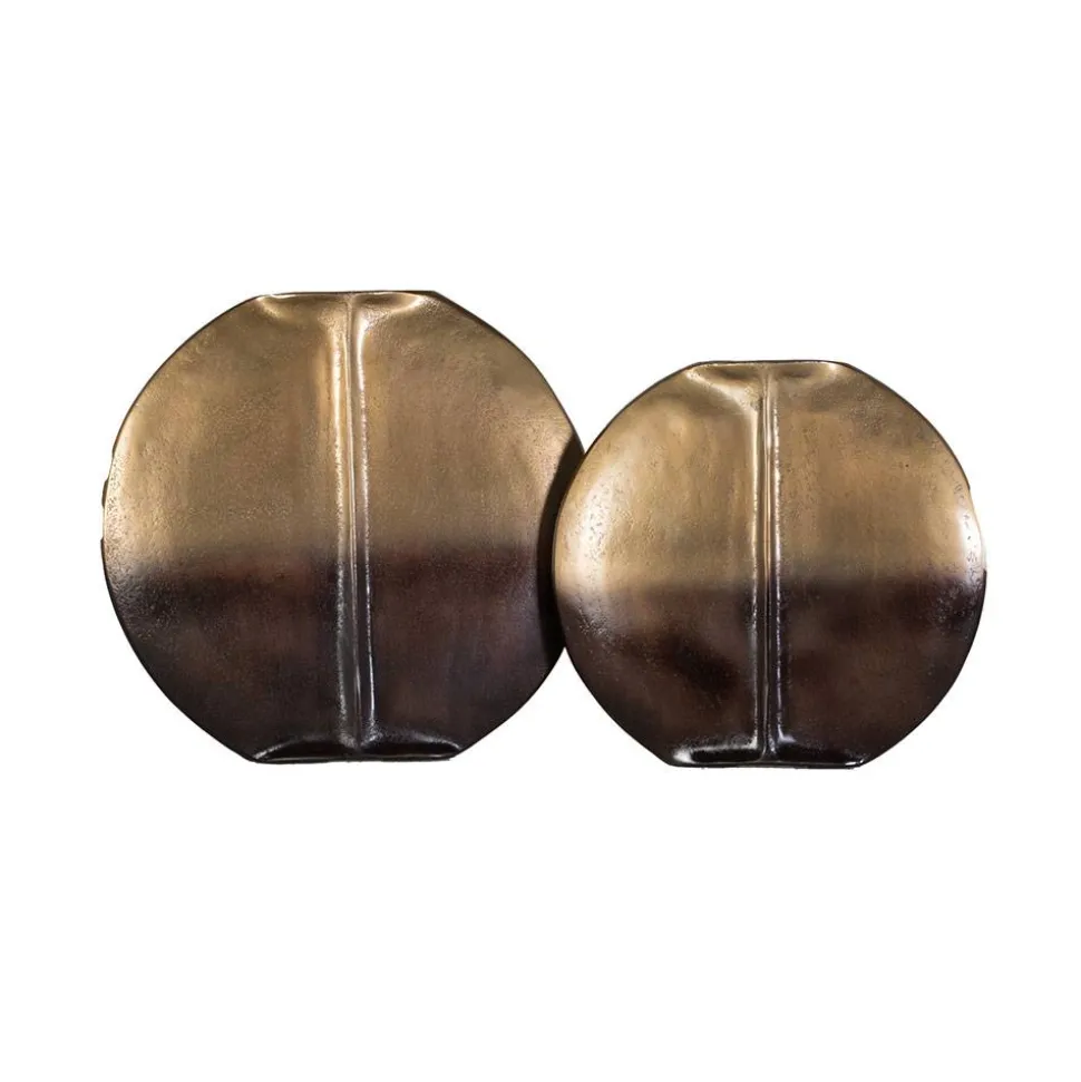 Deko Vasen Duo in Bronze - Ihra (zweiteilig)