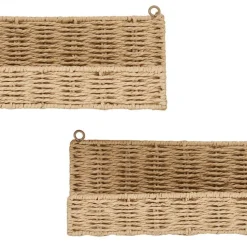 Deko Wandregale aus Kordelgeflecht - Giga (zweiteilig)