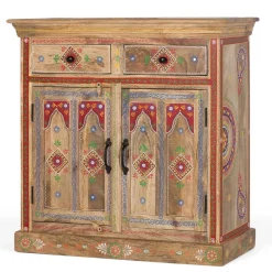 Dekorative Kommode mit bunten Ornament Mustern - Jalisa