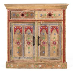 Dekorative Kommode mit bunten Ornament Mustern - Jalisa