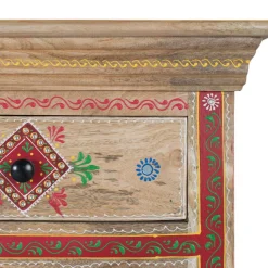 Dekorative Kommode mit bunten Ornament Mustern - Jalisa