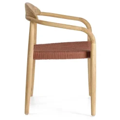 Design Armlehnenstühle mit Geflechtsitz - Renero (4er Set)