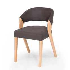 Design Armlehnenstuhl in Dunkelbraun - Croatia