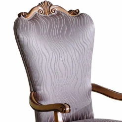 Design Armlehnenstuhl in Rosenholz Stoff - Vuluza