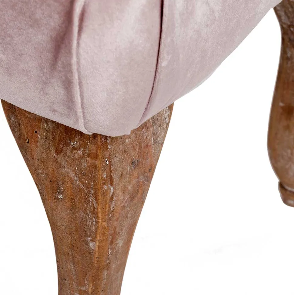 Design Bank in Pink Samt - Saluds