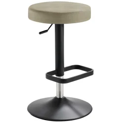 Design Barhocker in Taupe & Schwarz - Greogia