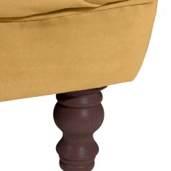 Design Barocksofa in Gelb Samtvelours - Alisho