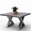 Design Baumkanten-Couchtisch in Grau - Siestago