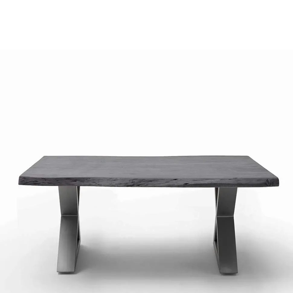 Design Baumkanten-Couchtisch in Grau - Siestago