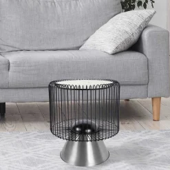 Design Beistelltisch aus Marmor in Weiß - Sumilar