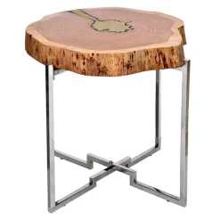 Design Beistelltisch aus Baumscheibe - Spain