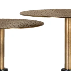 Design Beistelltisch Duo aus Metall - Cascaya (zweiteilig)