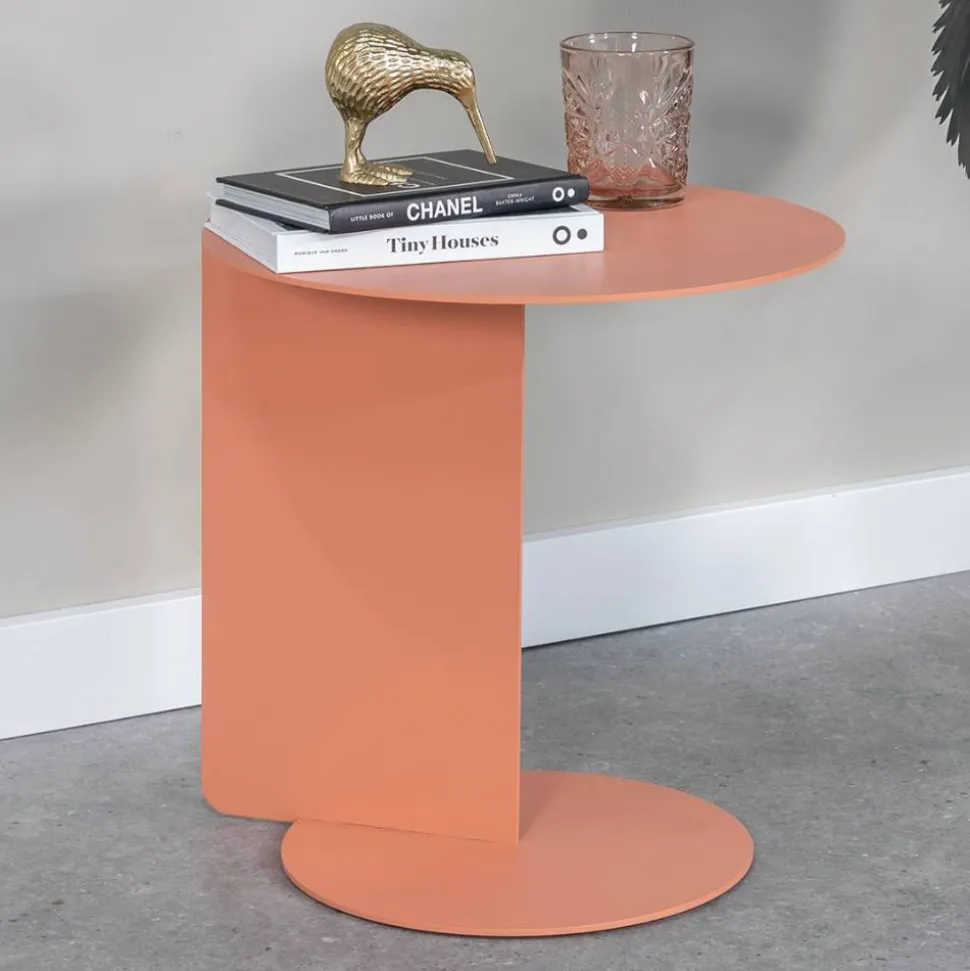 Design Beistelltisch in Terracotta - Jason