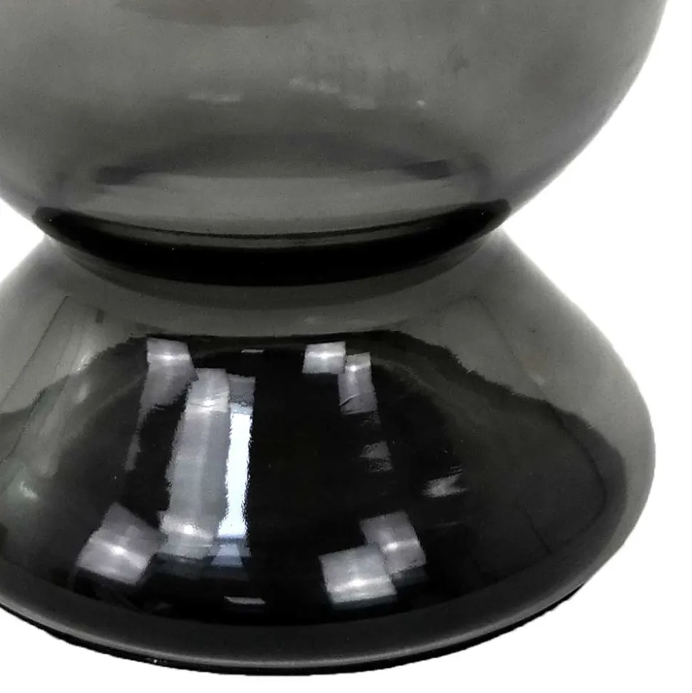 Design Beistelltisch mit Rauchglas Fuß - Fernandez