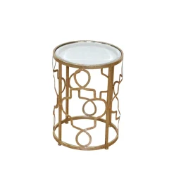 Design Beistelltisch Seaflair in Goldfarben