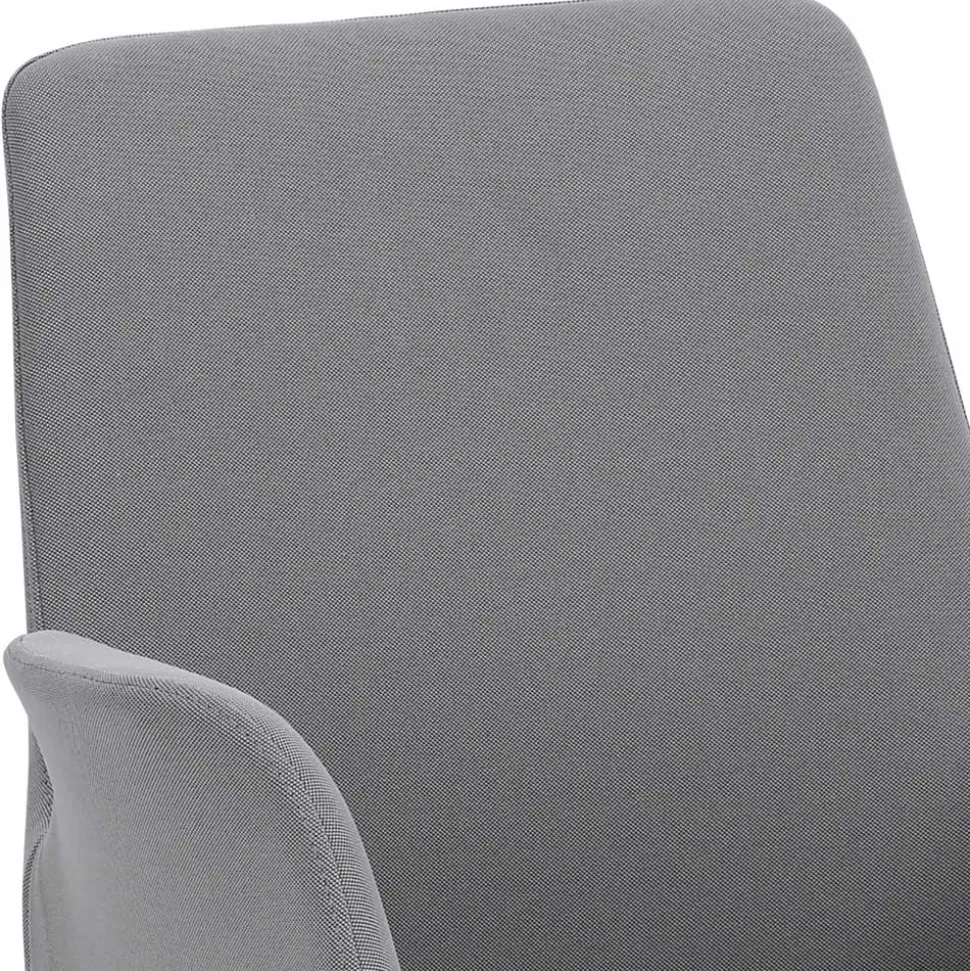Design Bürostuhl mit Armlehnen in Grau - Iranus
