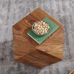 Design Couchtisch aus Sheesham massiv lackiert - Zanadra
