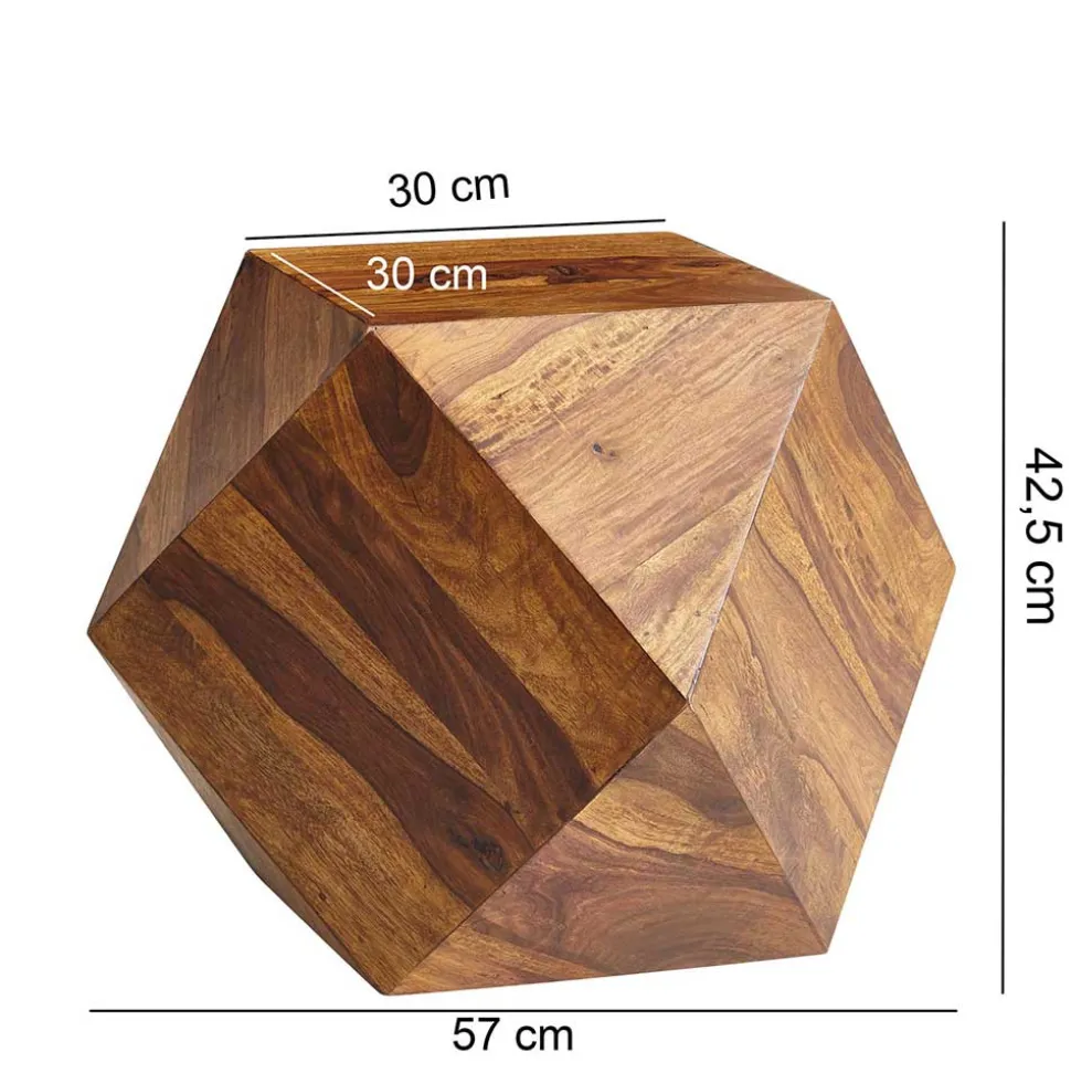Design Couchtisch aus Sheesham massiv lackiert - Zanadra